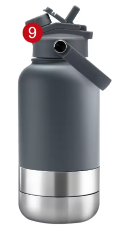 Trinkflasche für Hunde & Katzen mit integriertem Napf – 1000 ml